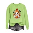 thumbnail image 5 of Aboser Womens Halloween Graphic Pullover Sweatshirt Cute Pumpkin Shirts Chic Clothes Soft Long Sleeve Crewneck Sweatshirts, 5 of 6