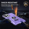 thumbnail image 3 of for Apple iPhone 14 Pro Max Case with Metal Ring Kickstand for Women & Men, Heavy-Duty Protection Shockproof Bumper Cover Case for Apple iPhone 14 Pro Max TY Purple, 3 of 18