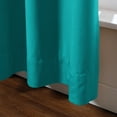 thumbnail image 5 of TWOPAGES Light Blocking Velvet Curtain Pinch Pleated Drape for Bedroom, 1 Panel, Custom, Turquiose, 5 of 6