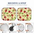 thumbnail image 5 of Kdxio Cherries And Ladybirds Print 2-Piece Sun Shade Front Windshield - Foldable Car Front Window Sunshades For Most Sedans Suv Truck, 5 of 6