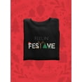 thumbnail image 3 of Feelin' Festive Sweatshirt Women -Smartprints Designs, Female x-Large, 3 of 4