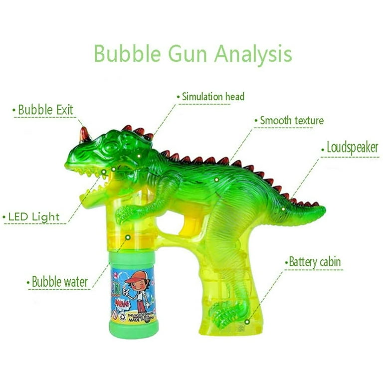 Bubble Gun – Dinosaur from Deluxebase. Kids Animal Bubble Blower