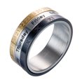 thumbnail image 1 of Maoww Stainless Steel Rotating Ring Roman Numerals Three Colors Year Month Day Calendar Men Jewelry, 1 of 9