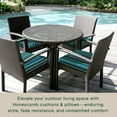 thumbnail image 3 of Stripe Poolside Premium Dining Seat Cushion (2-Pack), 3 of 8