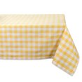 thumbnail image 1 of DII 60x120" Rectangular Cotton Tablecloth, Yellow & White Check - Perfect for Spring, Summer, Farmhouse Décor, Picnics & Potlucks or Everyday Use, 1 of 5