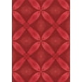 thumbnail image 1 of Ahgly Company Machine Washable Indoor Rectangle Transitional Red Area Rugs, 4' x 6', 1 of 7