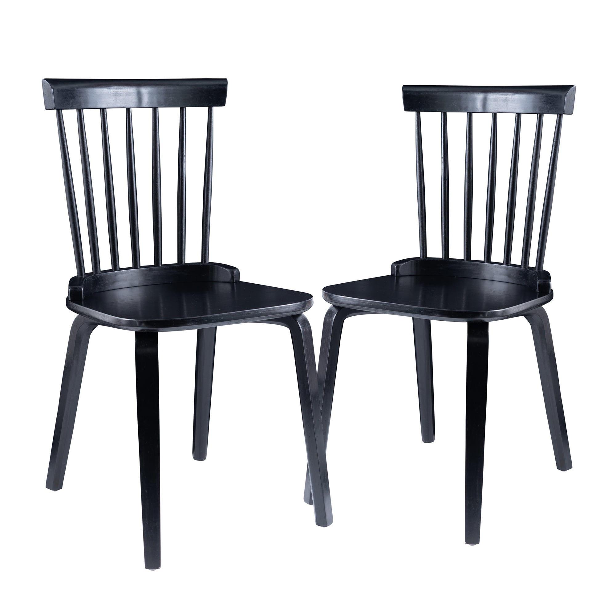 Beechwood Mountain Schoolhouse Dining Side Chair in Black (Set of 2) -  Walmart.com