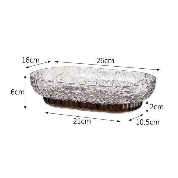 Bandejas de Mesa Decorativas,Bandeja de Cristal de Madera de Joyería de Pastel de Fruta Cosmética,Almacenamiento de Alimentos Que Sirven para Fiesta de Fiesta Cocina Boda Bandejas de Madera para Alime