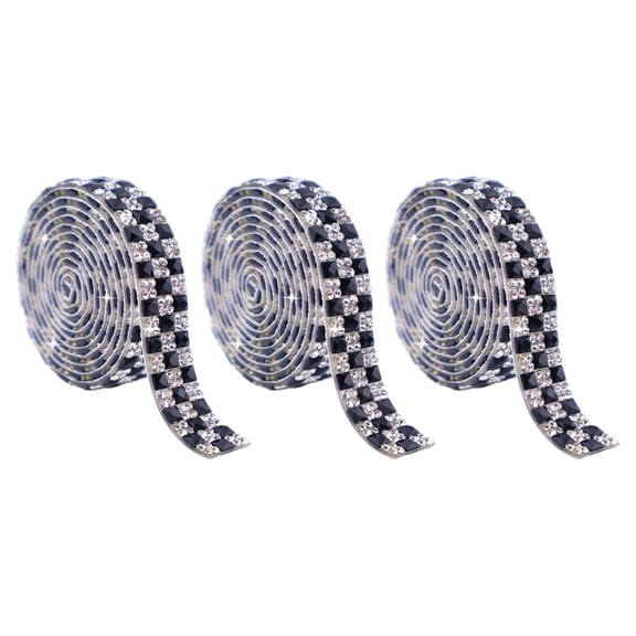 Miiottaa Selfs Adhesive Crystal Rhinestones Ribbon Rhinestones Strips for DIY Art Crafts