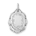thumbnail image 1 of Sterling Silver Rhodium-plated 21x16mm Oval Locket QLS723 (2.54 grams | 0MM x 0MM), 1 of 1