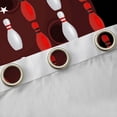 thumbnail image 4 of Homewish Bowling Gamer Black Out Curtains For Teens,American Flag Curtains Pack of 2 (42x63 Each),Sport Ball Game Bedroom Curtains,Luxury Bedroom Decor, 4 of 6