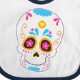 thumbnail image 4 of Inktastic Sugar Skull Blue Boys or Girls Baby Bib, 4 of 4