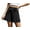 Black, variant on Women's Casual Wide Leg Shorts Without Pockets High Waisted Tie Knot Ruffle Summer Shorts ,US Size,Light BlueXXL