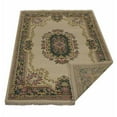 thumbnail image 4 of Rugsotic Carpets Hand Knotted Persian, Oriental Wool Floor Area Rug For Living Room Bedroom, Ivory,Green, 6'7''x9'10'', 4 of 5