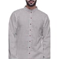 thumbnail image 4 of Atasi Long Sleeve Kurta Printed Button Down Asymmetric Designer Kurta For Boys, 4 of 5
