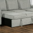 thumbnail image 6 of Wren 95" Light Gray Right Facing Sleeper Sectional with Storage Fabric Frame, 6 of 7