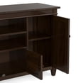 thumbnail image 2 of Simpli Home Simpli Home Carlton 54 inch Wide Solid Wood Transitional TV Stand in Tobacco Brown For TVs up to 60 inches, 2 of 11