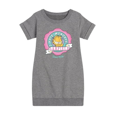 

Garfield - I Hate Mondays Badge - Toddler And Youth Girls Fleece Dress