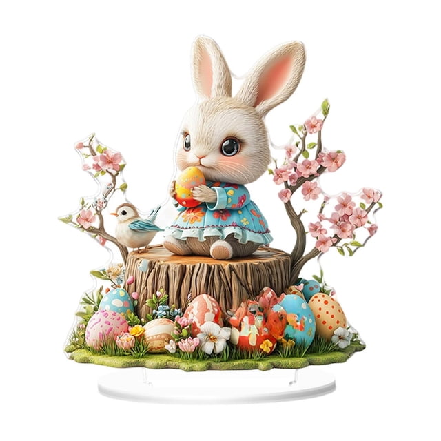CenterPC Table Decorations Easter 2D Festive Visual Tabletop Ornament 20Cm for Living Room Bedroom