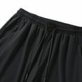 thumbnail image 2 of Jinda Men's Quick Dry Pants Casual Elastic Waist Zipper Pockets Comfy Tapered Closed Bottom Trousers Camping Workout Fishing Hiking Pants Black1 Large, 2 of 4