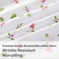 thumbnail image 2 of Floral Queen Sheets Soft Breathable Microfiber Vintage Printed Bed Sheet Set Deep Pocket Fitted Sheet Included Flower Pattern, 2 of 7
