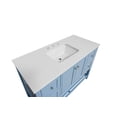 thumbnail image 3 of Lakeshore 48" Bathroom Vanity with Powder Blue Cabinet and Engineered White Top, 3 of 6