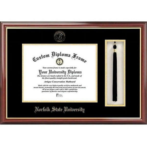 Norfolk State 8.5" x 11" Tassel Box and Diploma Frame