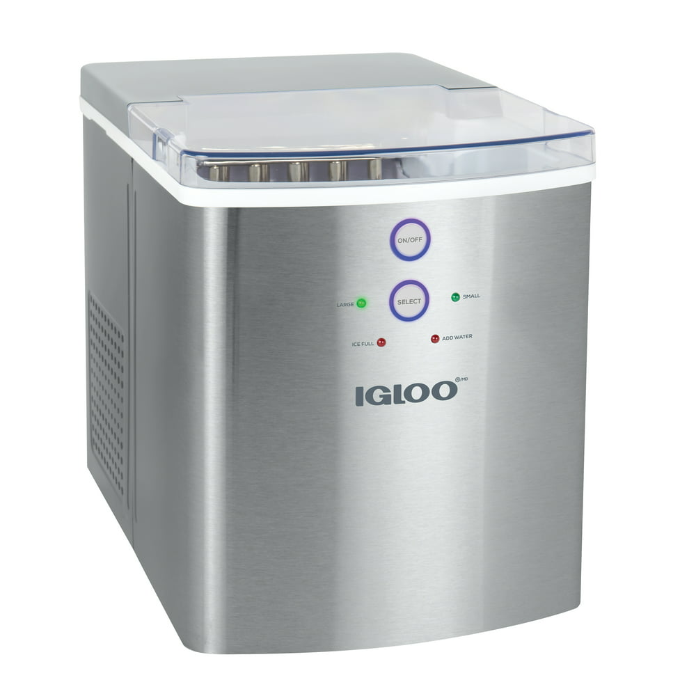 Igloo ICEB33SS 33-Pound Automatic Portable Countertop Ice Maker Machine Igloo Ice Maker Stainless Steel