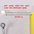 thumbnail image 2 of Baoyouni Tringle de Rideau de Douche Pliable Murale Économiseur d'Espace en Acier Inoxydable en Forme d'Éventail Support de Rideau de Bain Rail 34,65 Pieds', 2 of 6
