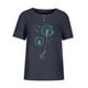 thumbnail image 4 of Fiudx Camisetas para Mujer Blusas con Estampado Informal para Mujer, Camisas con Botones, Camisetas de Manga Corta con Cuello Redondo, 4 of 4