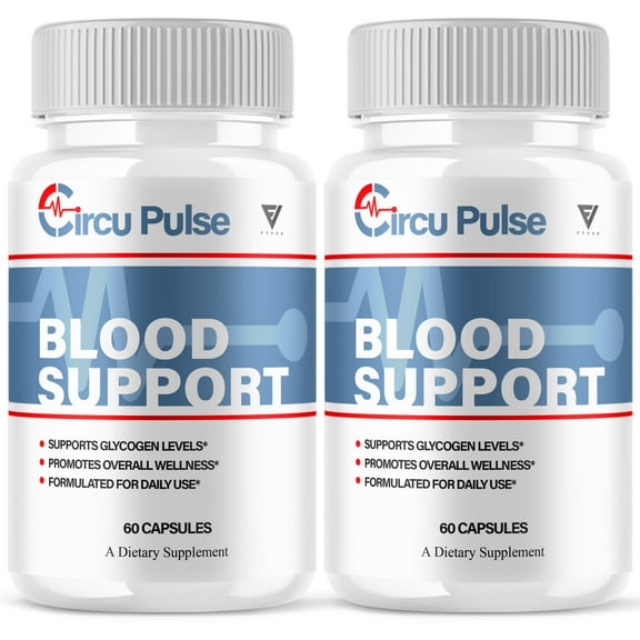 (2 Pack) CircuPulse Glycogen Capsules, Circu Pulse Overall Health and Wellness Support Formula (120 Capsules)