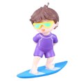 thumbnail image 4 of Cartoon Aquarium Ornament, Floating Fish  Decor Prevent Deformation Safe Cute  For Seawater, 4 of 7