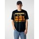 thumbnail image 1 of BLUE Letter Print Men's Round Crew Neck Short Sleeve Tee, Fashion Street Style Breathable T-Shirt, Casual Comfy Top For Spring Summer Holiday Leisure Vacation Men's Clothing As Gift Tee For Adult, Me, 1 of 7