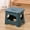 Blue, variant on XMMSWDLA Folding Stool Outdoor Portable Heavy Duty Plastic Non-Slip Chair for Camping Hiking Fishing Bbq Foldable Step Stool folding Stool Back To School Supplies Plastic