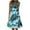 Summer Dresses for Women Plus Size-Green, variant on Homenesgenics Summer Dresses for Women under $10 Free Shipping Womens Fashion Holiday Summer Casual Printing Sleeveless Party Beach Loose Dress Green L