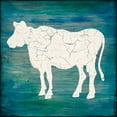 thumbnail image 2 of LightBoxJournal 15x15 White Modern Wood Framed Museum Art Print Titled - Farm Cow, 2 of 4