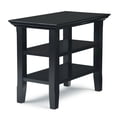 thumbnail image 3 of Simpli Home Acadian 14 inch Wide Solid Wood Transitional Narrow Side Table in Black, 3 of 10