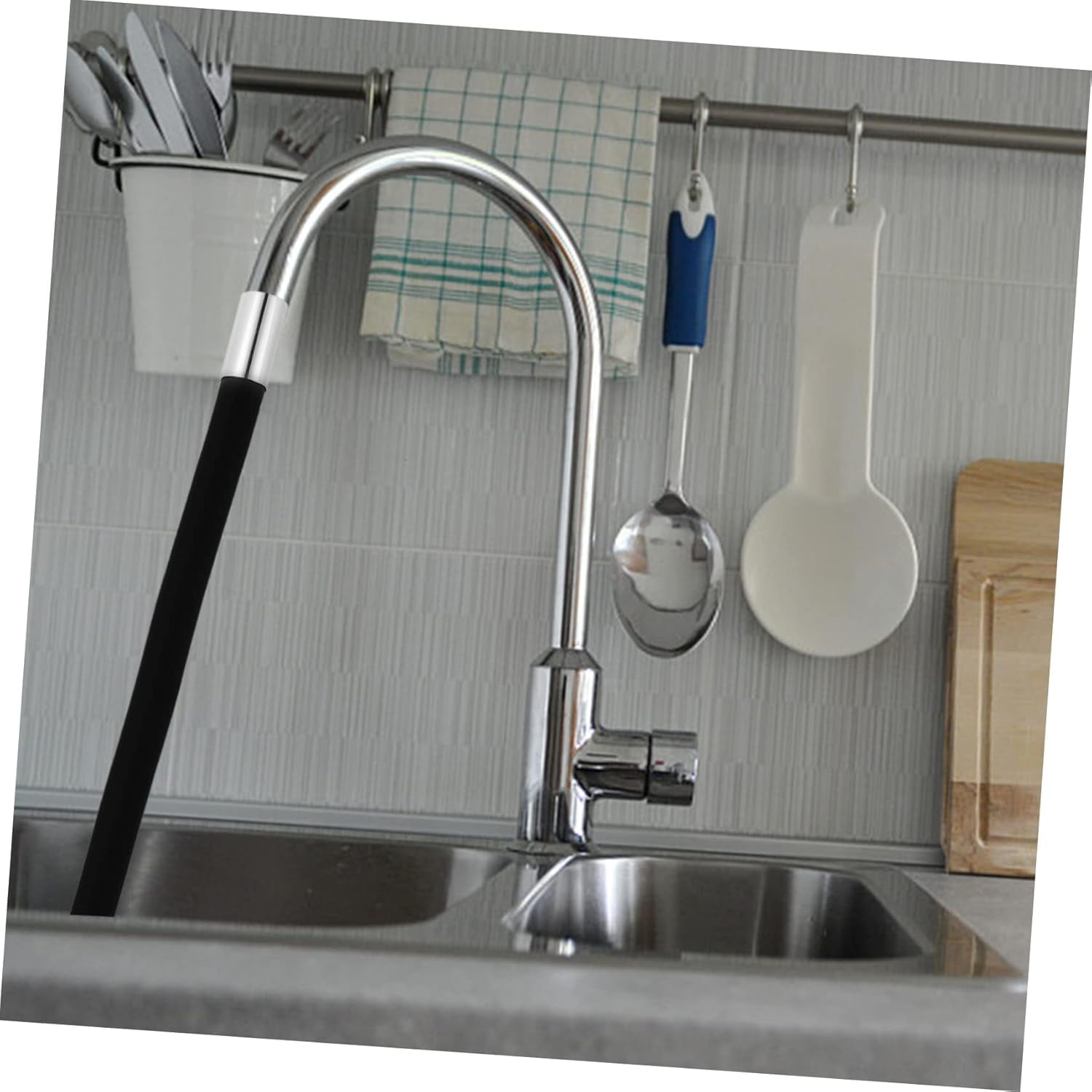 Rotating Faucet 1pc Faucet Extension Tube Tap Extension Device Anti-splash Faucet Sprayer Kitchen Faucet Extender Mop Pool Extend Black Copper To Rotate Extender for Tap