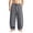 #02 Gray 【Mix, Match & Rotate: Stock Up on Daily Colors】, variant on Casual Hemp Blend Linen Feel Pants for Men, Elastic Waist Drawstring Straight Leg, Breathable Lightweight Loose Fit Trousers, Summer Daily Beach Vacation Joggers, Outdoor