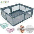 IMBABY Baby Playpens Double Door Baby Fence 150x180cm Playpen for