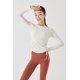 thumbnail image 3 of Ropa de yoga con cordón, camiseta deportiva holgada de manga larga y secado rápido, chaqueta, traje deportivo transpirable para mujer, 3 of 6
