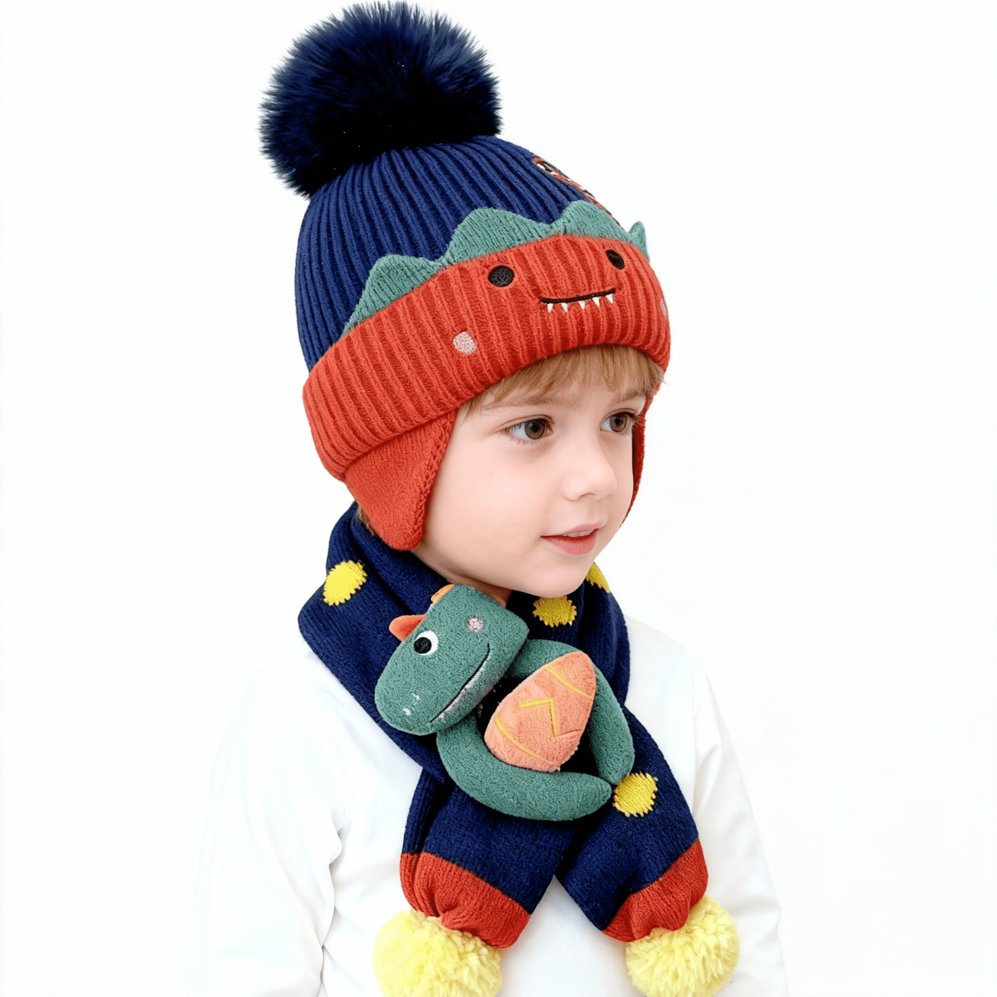 Baby Kids Winter Warm Hats, Infant Toddler Children Pom Pom Beanie Knit Cap Girls Boys