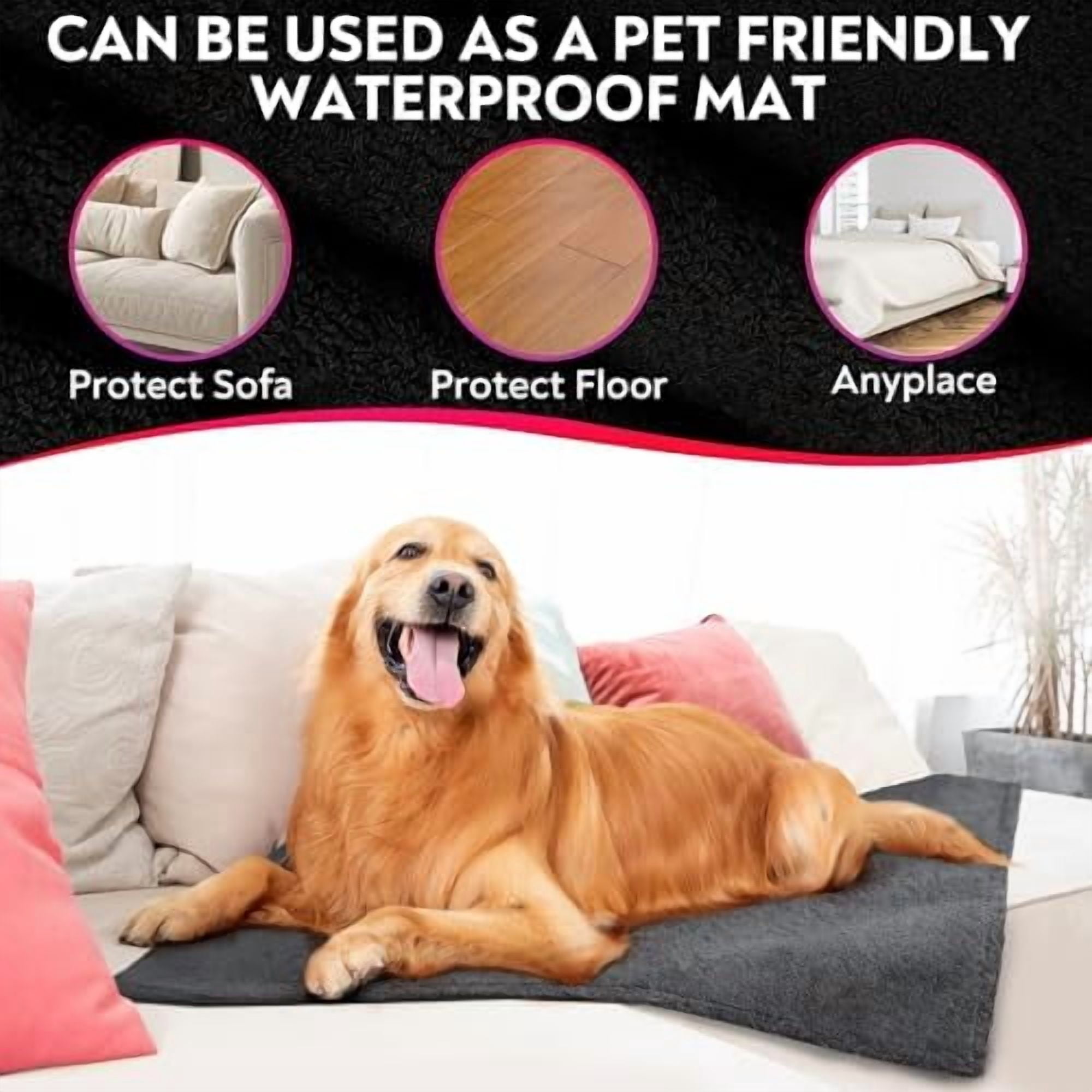 | Washable Waterproof & Stainproof Sex Towel/blanket, Mattrass Protector, Incontinence Bed Pad & Pet-Friendly Waterproof Mat | 4-in-1 Multi-Functional Solution for Pleasure, Comfort & Protection