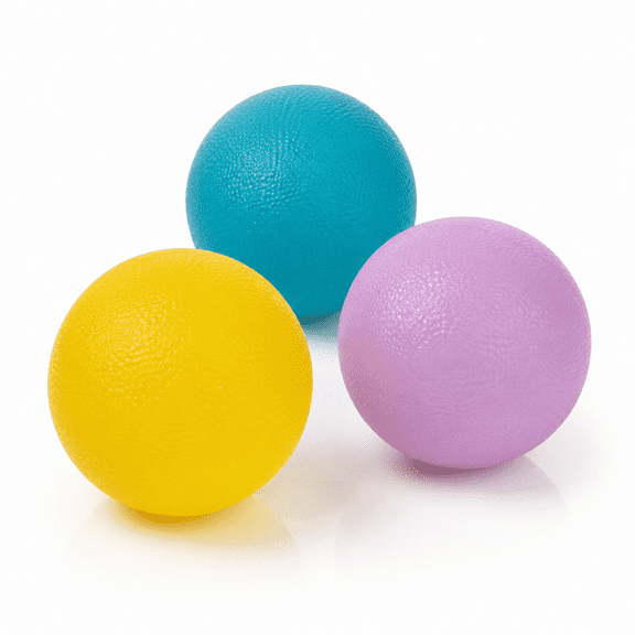 3pc Finger Exercise Stress Relief Hand Physical Therapy Injury Rehabilitation Resistance Hand Grip Balls