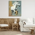 thumbnail image 3 of Stupell Industries Elegant Jumping Horse Animals Painting Wrapped Canvas Art Print Wall Art, 36 x 48, 3 of 8