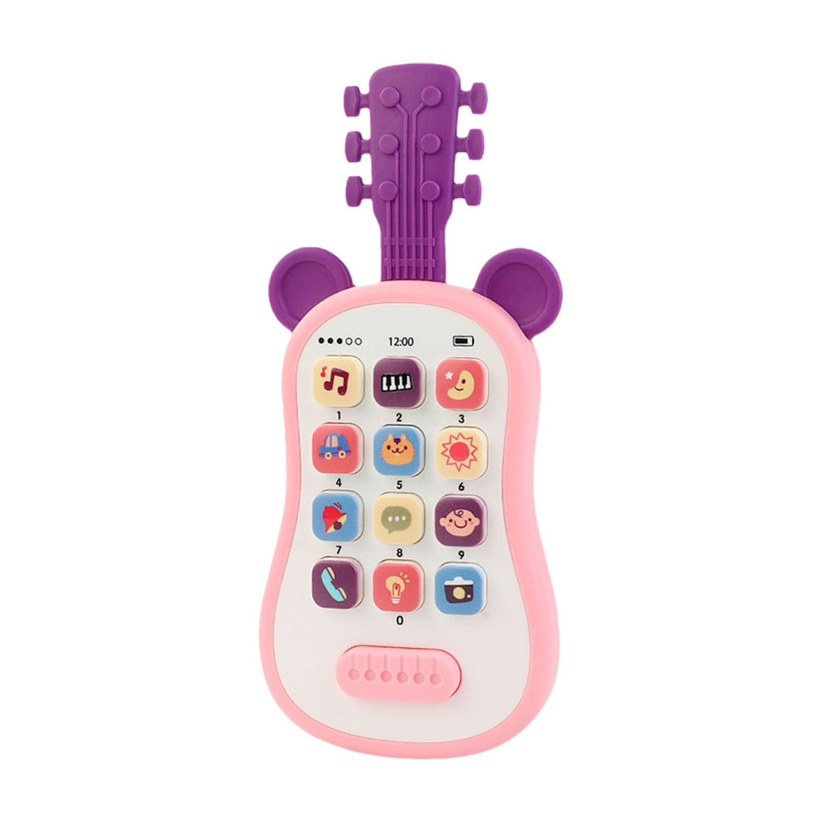 Téléphone Jouet Bébé Interactif - Design Lapin, Avec Roues, Sons Et Lumières, Pour éveil Et Motricité