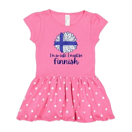 

Inktastic I m So Cute I Must Be Finnish Sunflower Gift Baby Girl Dress