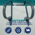 thumbnail image 6 of Saftron 3 Rung Step Ladder Inground Pool Handrail, Graphite Gray, 6 of 12