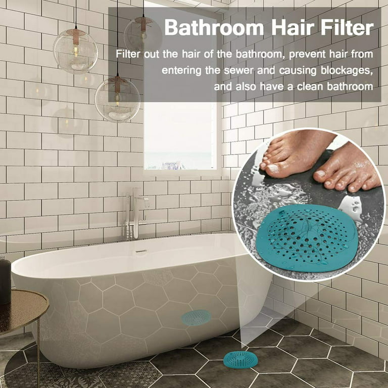 TekDeals Bathroom Drain Hair Catcher Bath Stopper Plug Sink Strainer Filter  Shower Covers