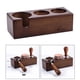 thumbnail image 4 of Base de soporte para compactador de café de 51/58 mm, estación de portafiltro, soporte para accesorios Marrón 3 agujeros A, 4 of 9